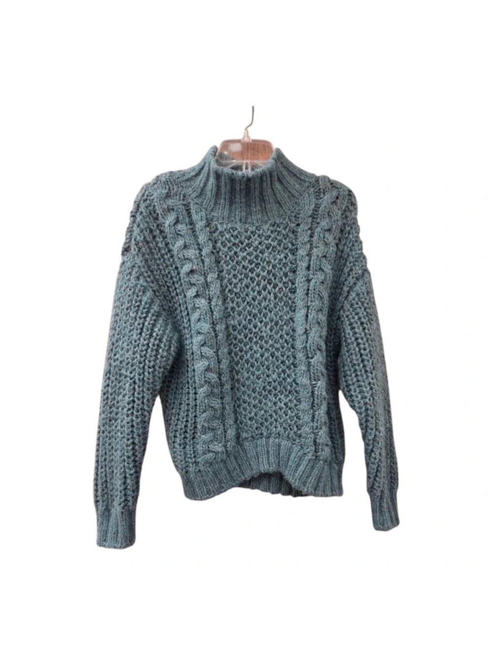 Universal threads chunky teal sweater